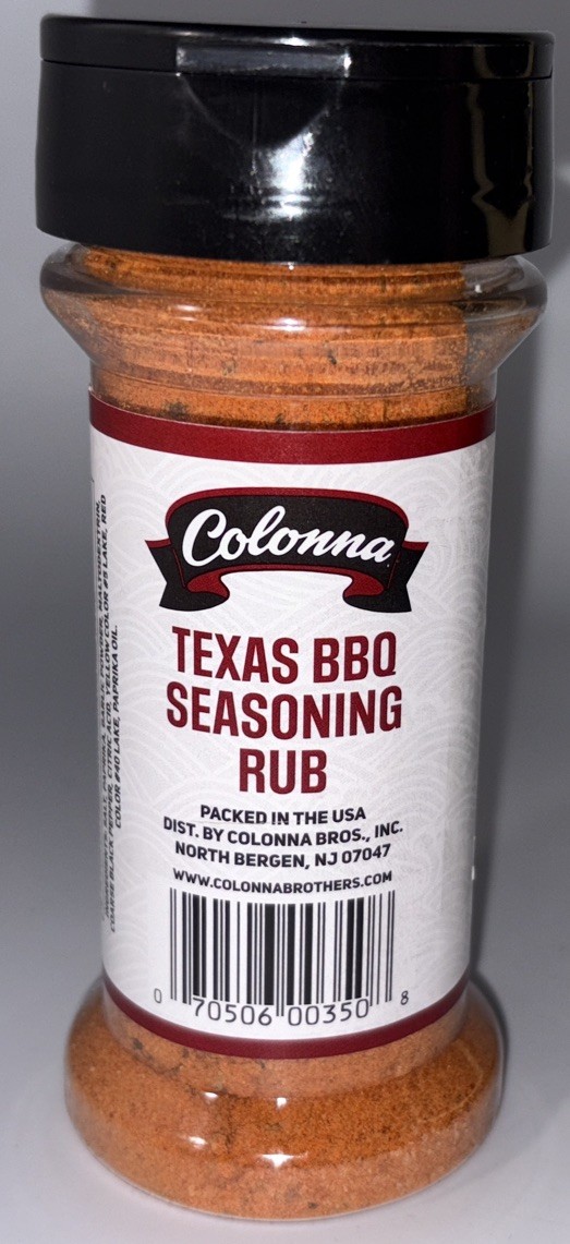 Colonna Texas BBQ Seasoning Rub Spice 4.5 Oz Bottle -Brand New-SHIPS N 24 HOURS
