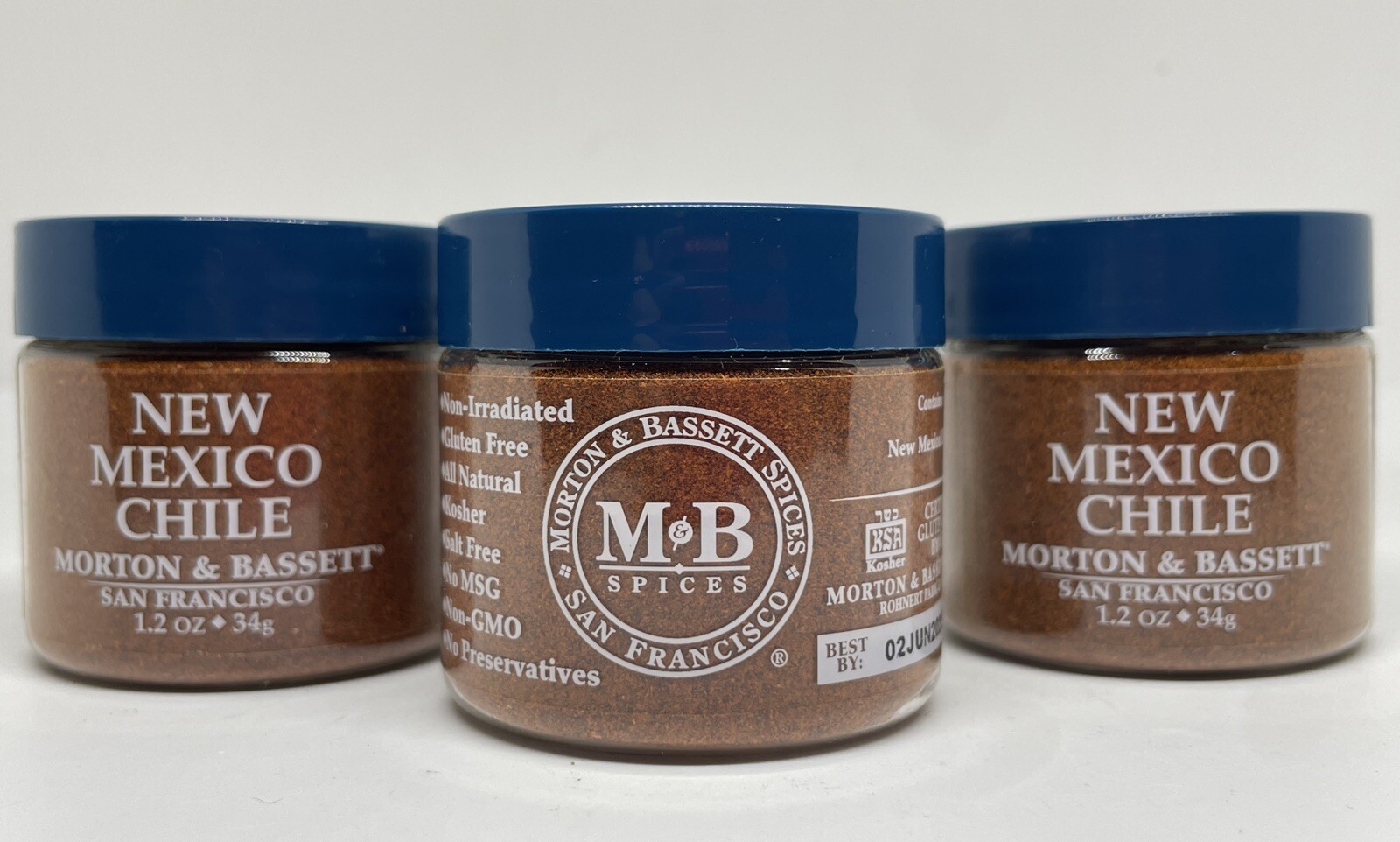 Seasoning New Mexico Chile￼ 1.2 Oz by Morton & Bassett San Francisco 3 Pack Lot