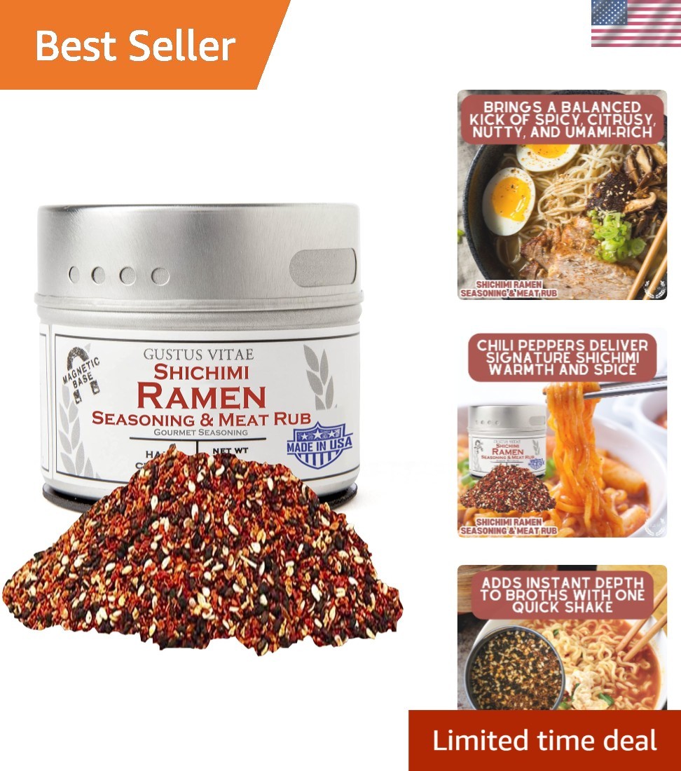 Shichimi Ramen Seasoning – Small Batch Gourmet in Magnetic Storage Tin