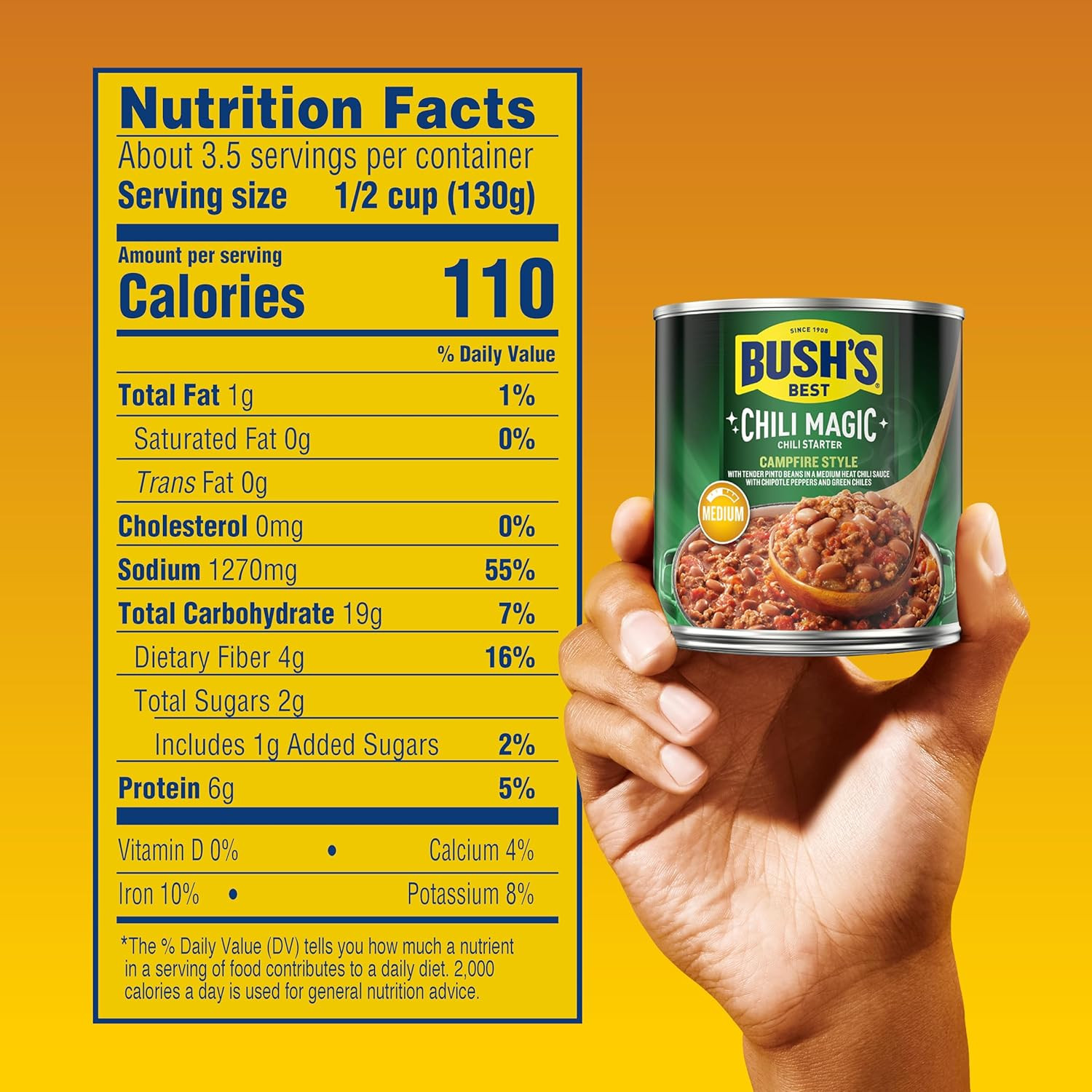 BUSH’S BEST Canned Texas Recipe Chili Magic Chili Beans Starter (Pack of 12), So