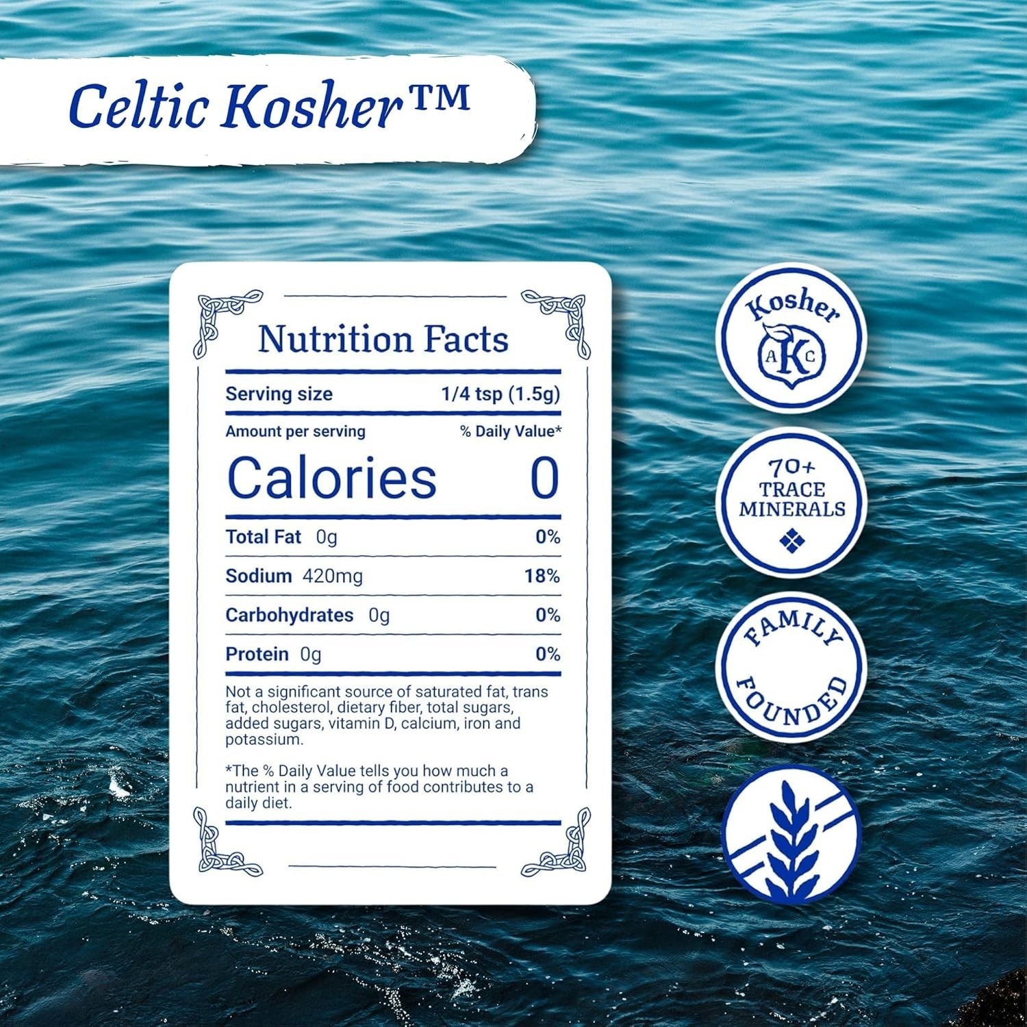 Natural Kosher Sea Salt – Versatile 1 lb Bag for Cooking, Baking, and Seasoning
