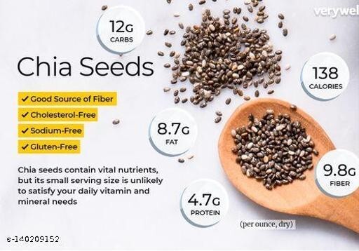 Chia Seeds 100% ALL-Natural 200gm Black Seeds Natural Super Food Free Shipping