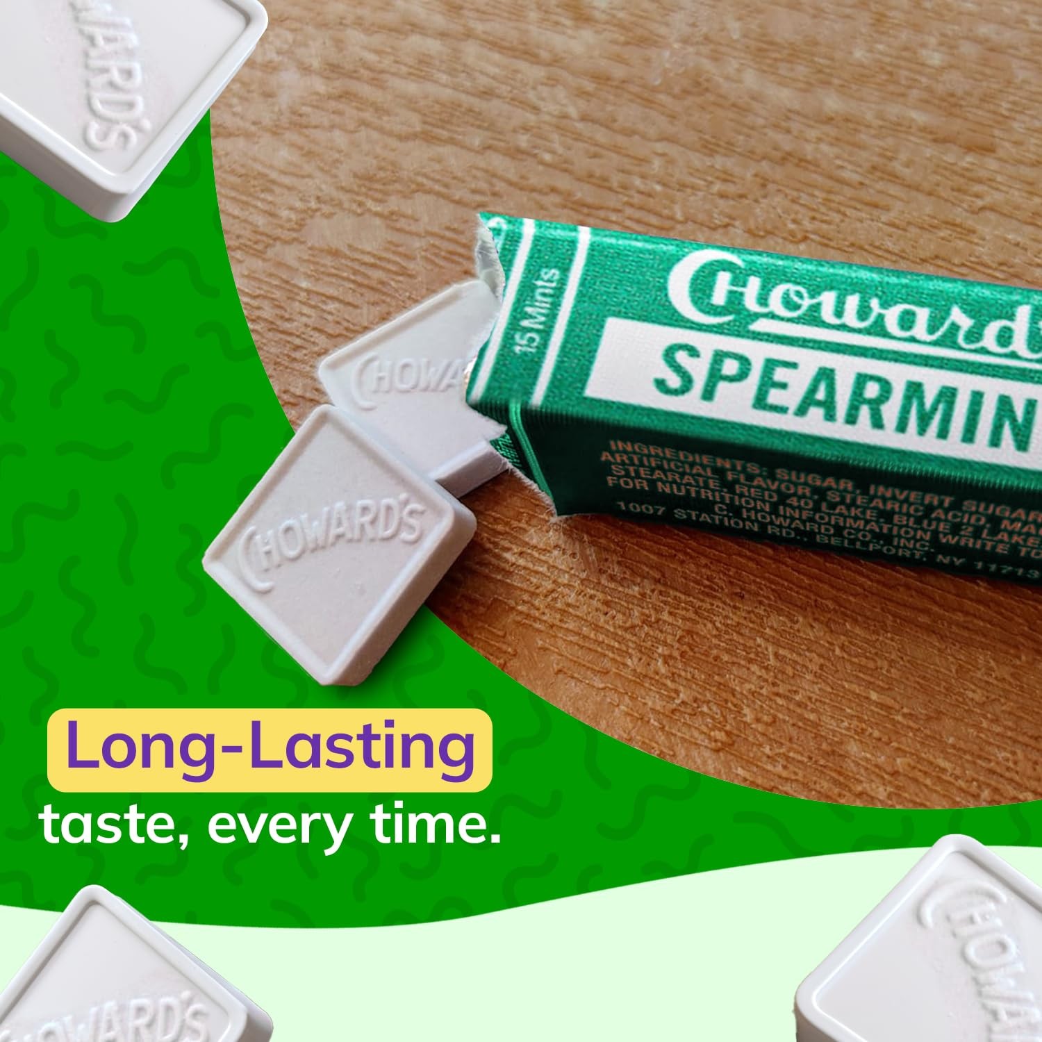 Choward’s Spearmint Unique Aromatic Flavors for 15 Count (Pack of 24)