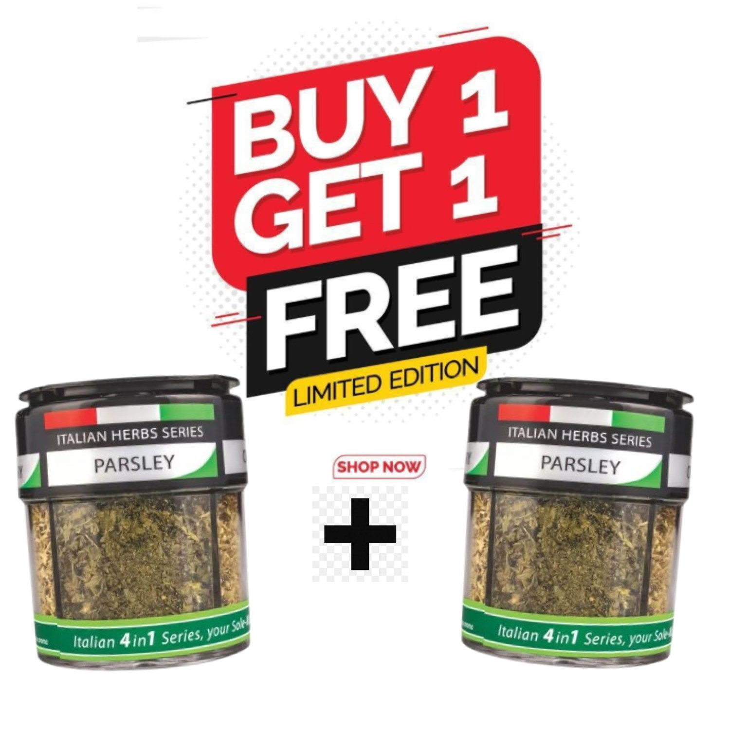 HEXA Italian 4 In 1 Dried Herbs Series 24gm Oregano Parsley Rosemary Basil PACK