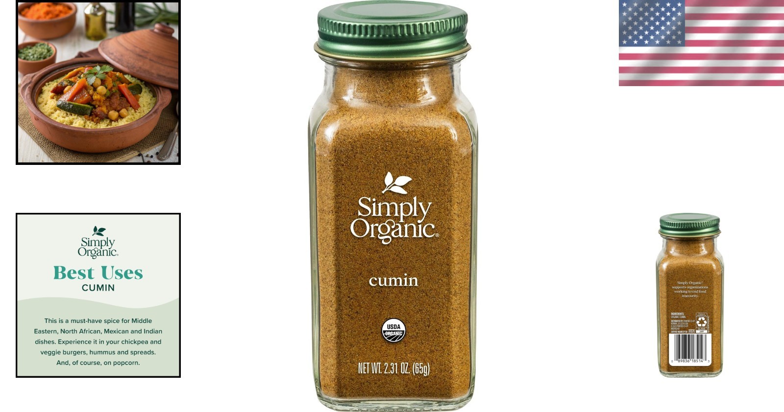 Versatile Organic Ground Cumin, 2.31 oz – Perfect for Tacos, Curries, and More
