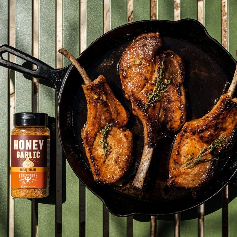 BBQ Honey Garlic Seasoning Rub Pork Chicken Turkey Smoked Grilling Flavor New