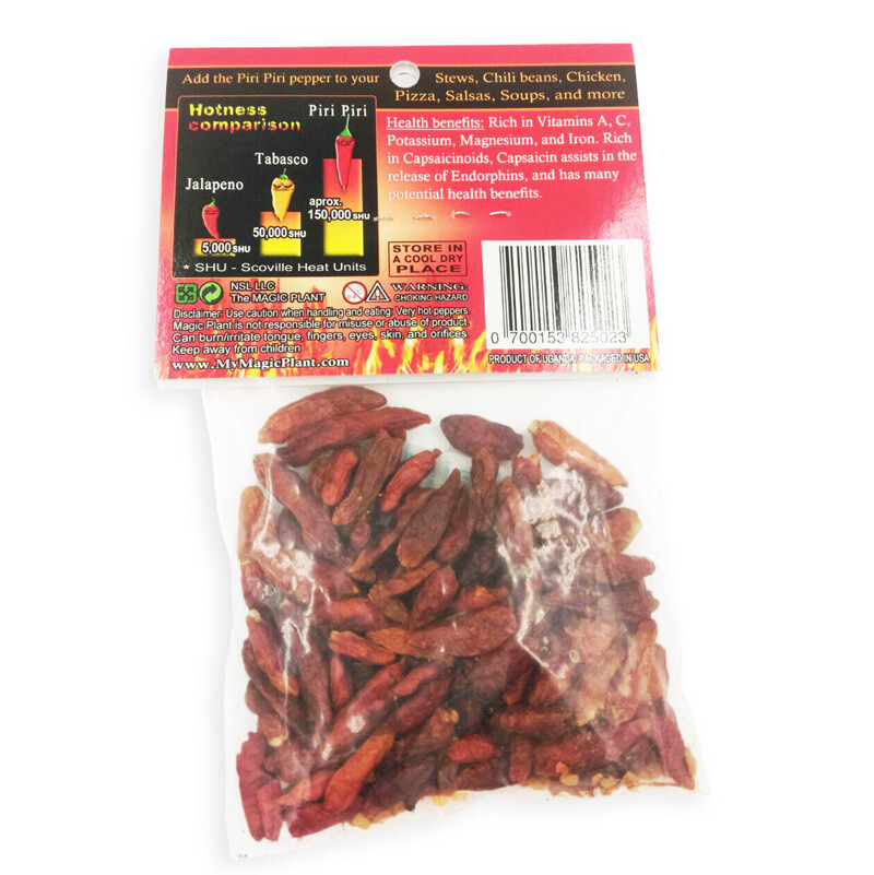 0.5 oz African Bird’s Eye Pepper Dry Whole Pods – Peri Peri, Piri Piri, Birdseye