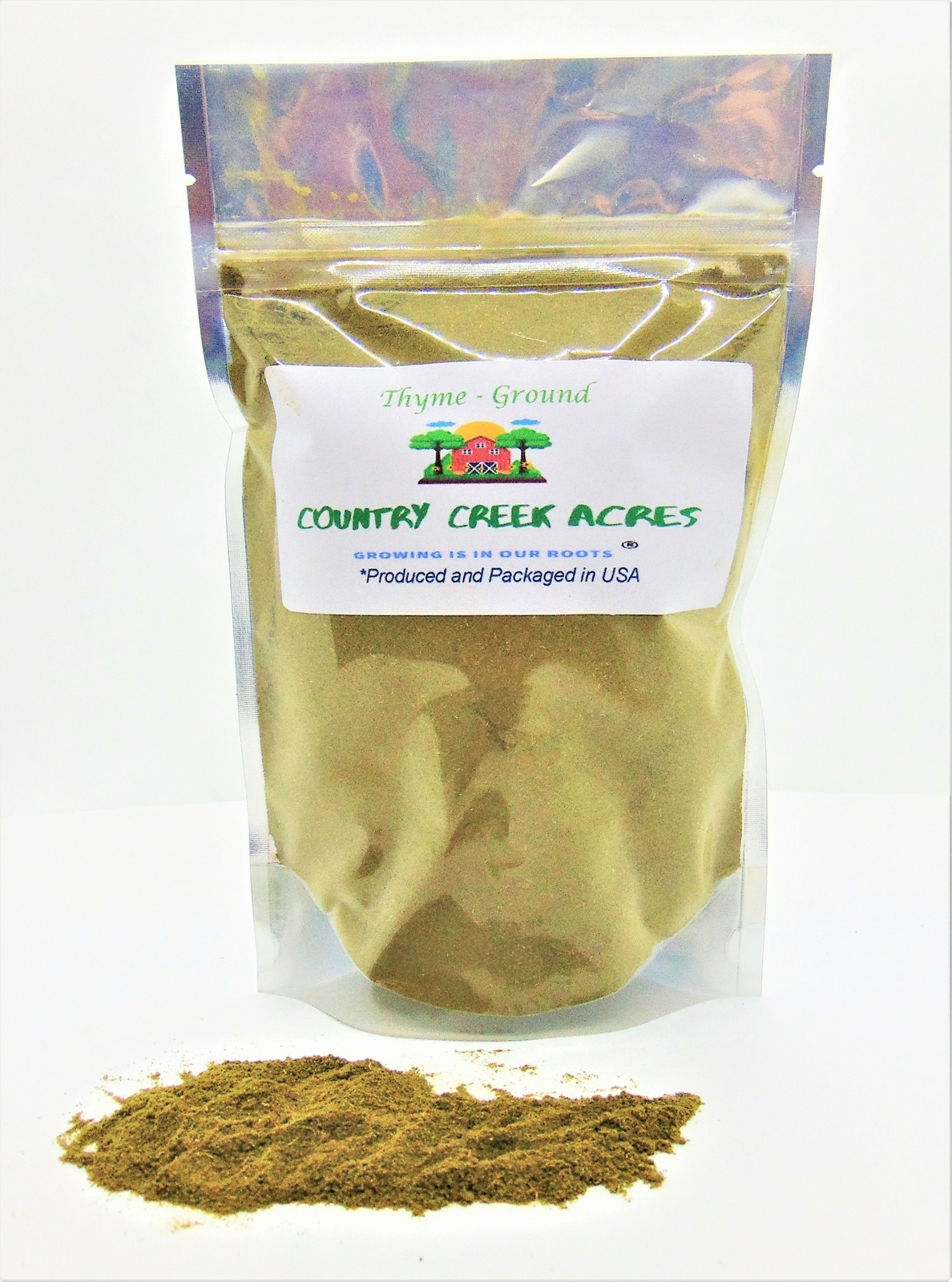 16 oz Ground Thyme Seasoning – A Robust, Piney Flavor – Country Creek LLC