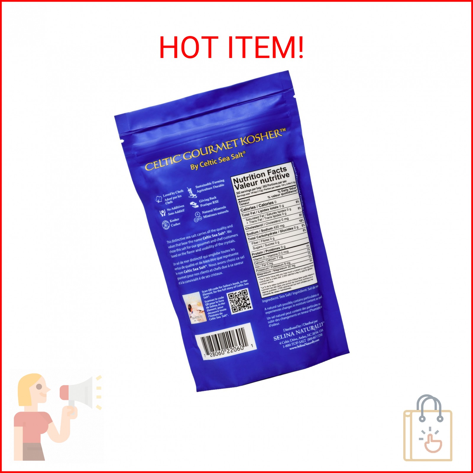 Celtic Sea Salt Kosher – Unrefined Sea Salt, Chef Trusted, Sustainably Harvested