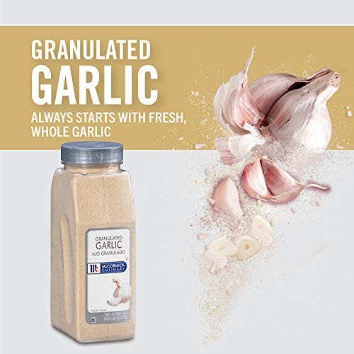 Granulated Garlic Powder 26 oz – Perfect for Rubs, Sauces, Beef, Pork, Fish, Pou