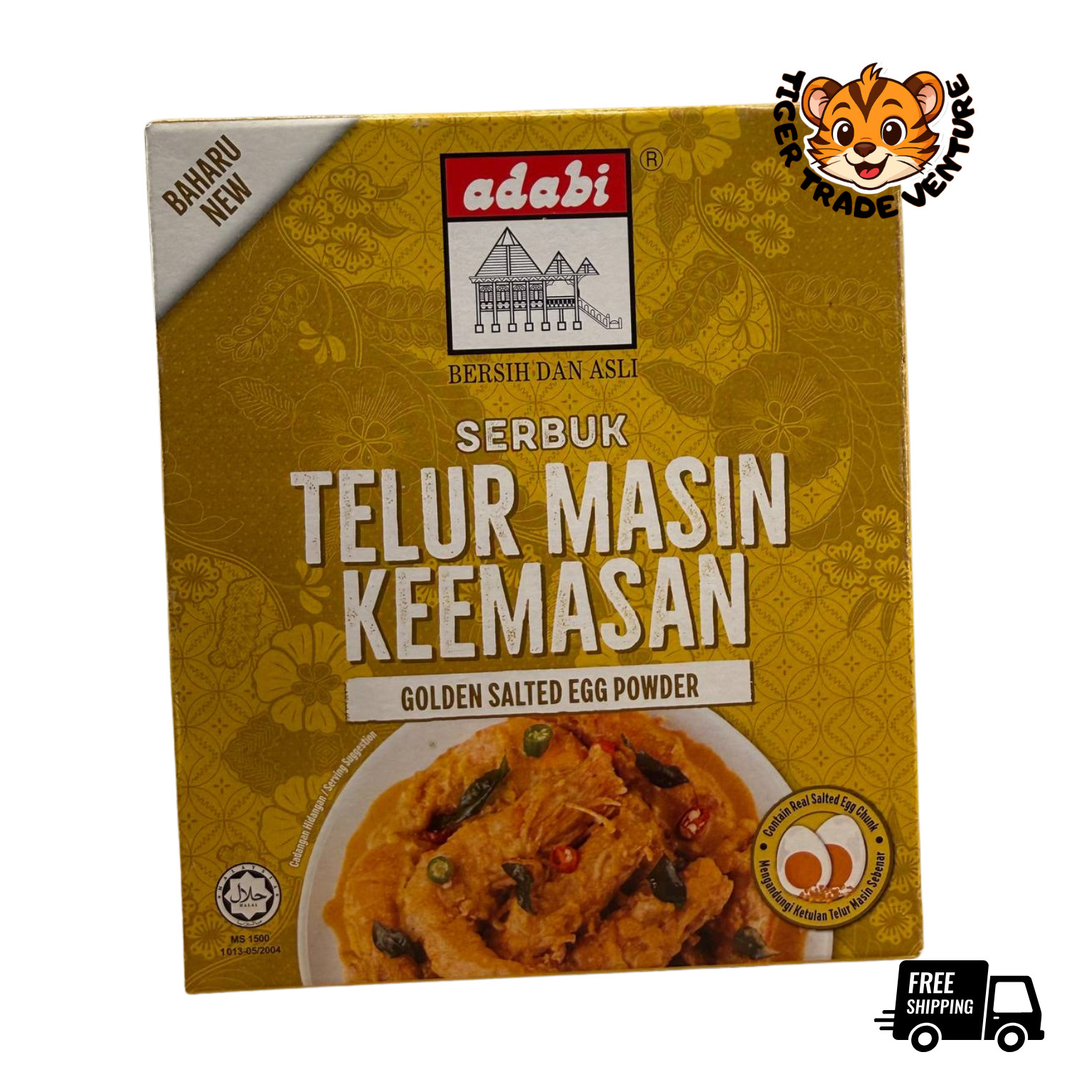 Adabi Golden Salted Egg Powder 250g – 3 Pack Bundle Express Shipping