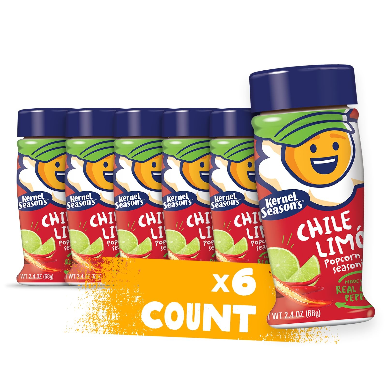 Kernel Season’s Chile Limon Popcorn Seasoning 6 Pack Spicy Lime Flavor Gluten…