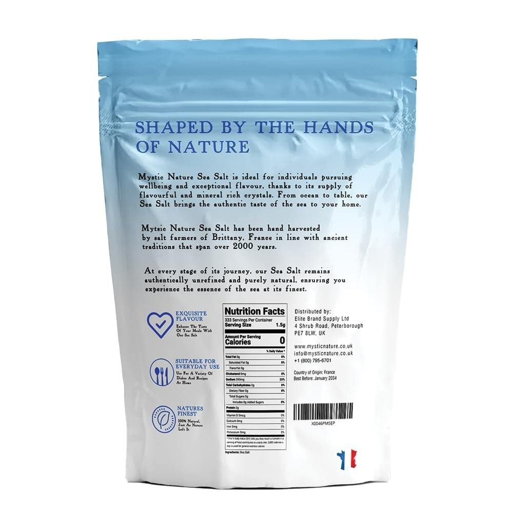 1.1lb Celtic Sea Salt – Rich in 82+ Minerals, 100% Natural, Hand Harvested