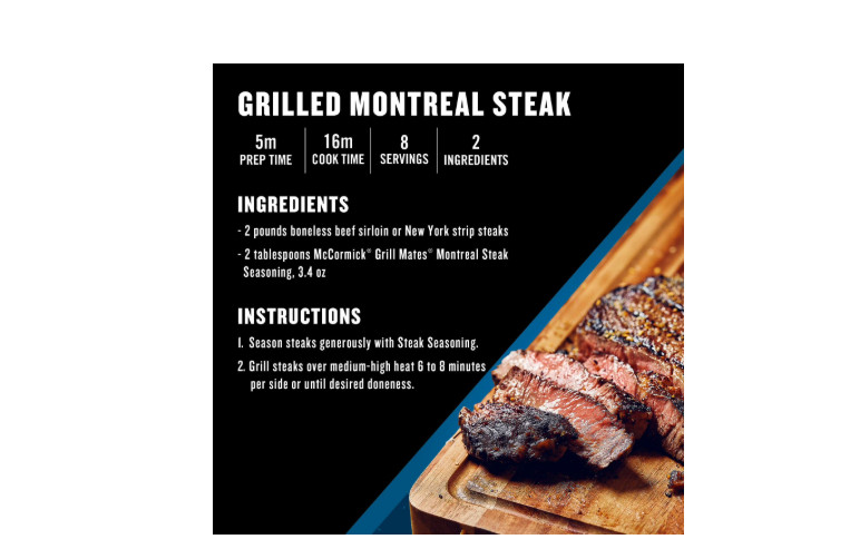 McCormick Grill Mates Montreal Steak Seasoning, 29 oz.