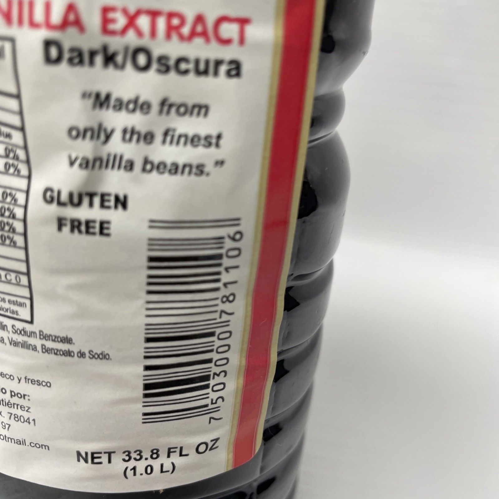 Danncy Mexican Vanilla Vainilla Dark 33.8 oz 1 bottle Gluten Free