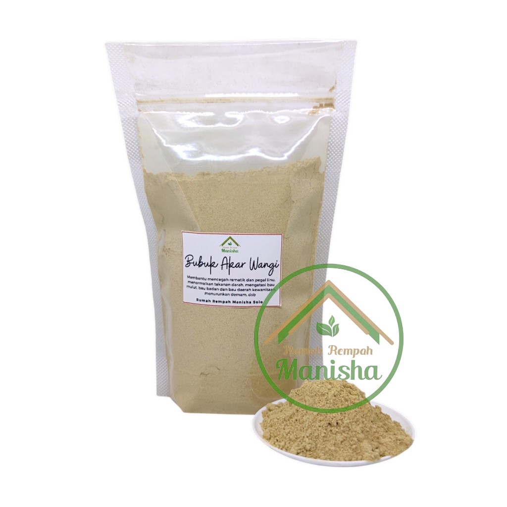 Vetiver Root Powder (Akar Wangi) 100g Herbal Culinary Spice Indonesia