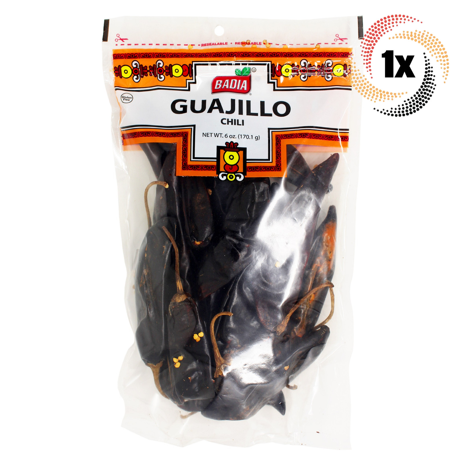 1x Bag Badia Guajillo Chili Pepper | 6oz | Gluten Free No MSG & Kosher