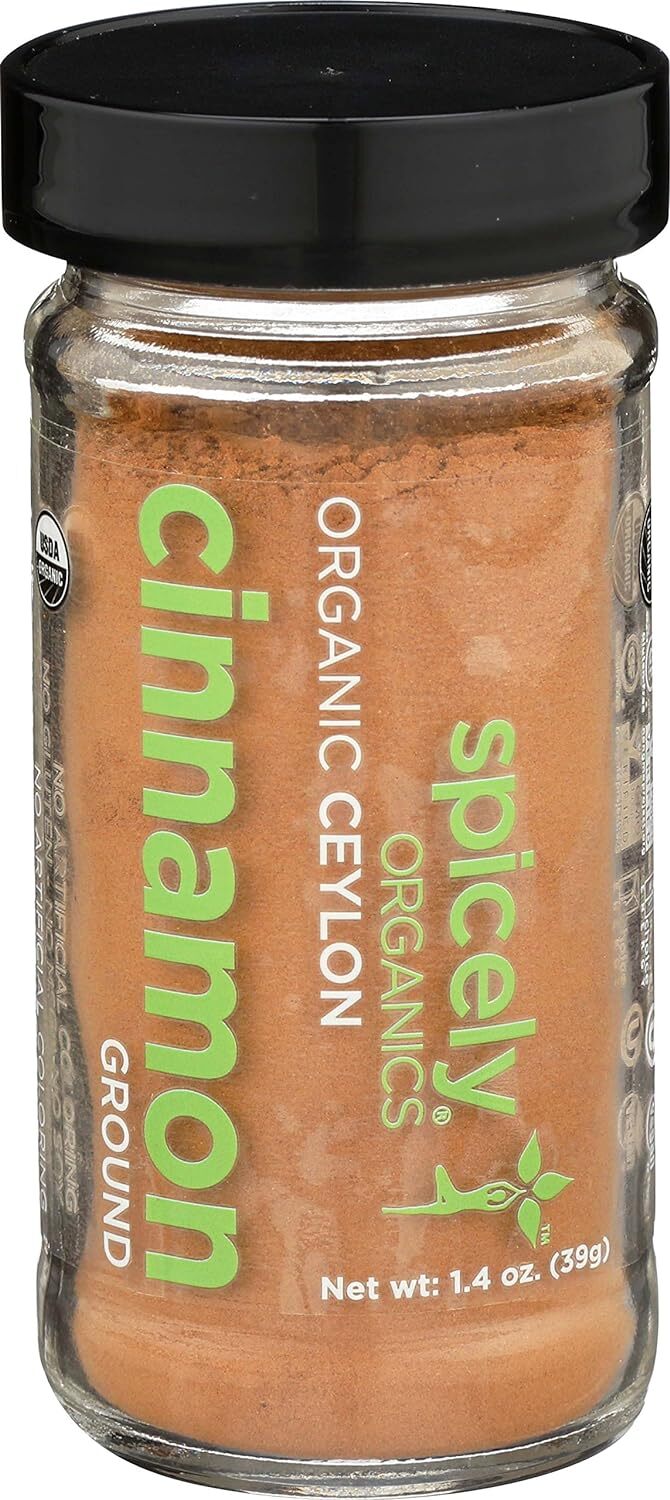 Spicely Organics Organic Cinnamon Ground Ceylon 1.4 Oz