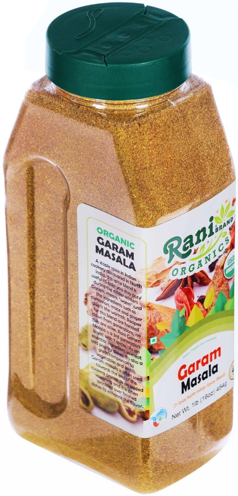 Rani Organic Garam Masala (7-Spice North Indian Spices Blend) 16oz (1lb) 454g