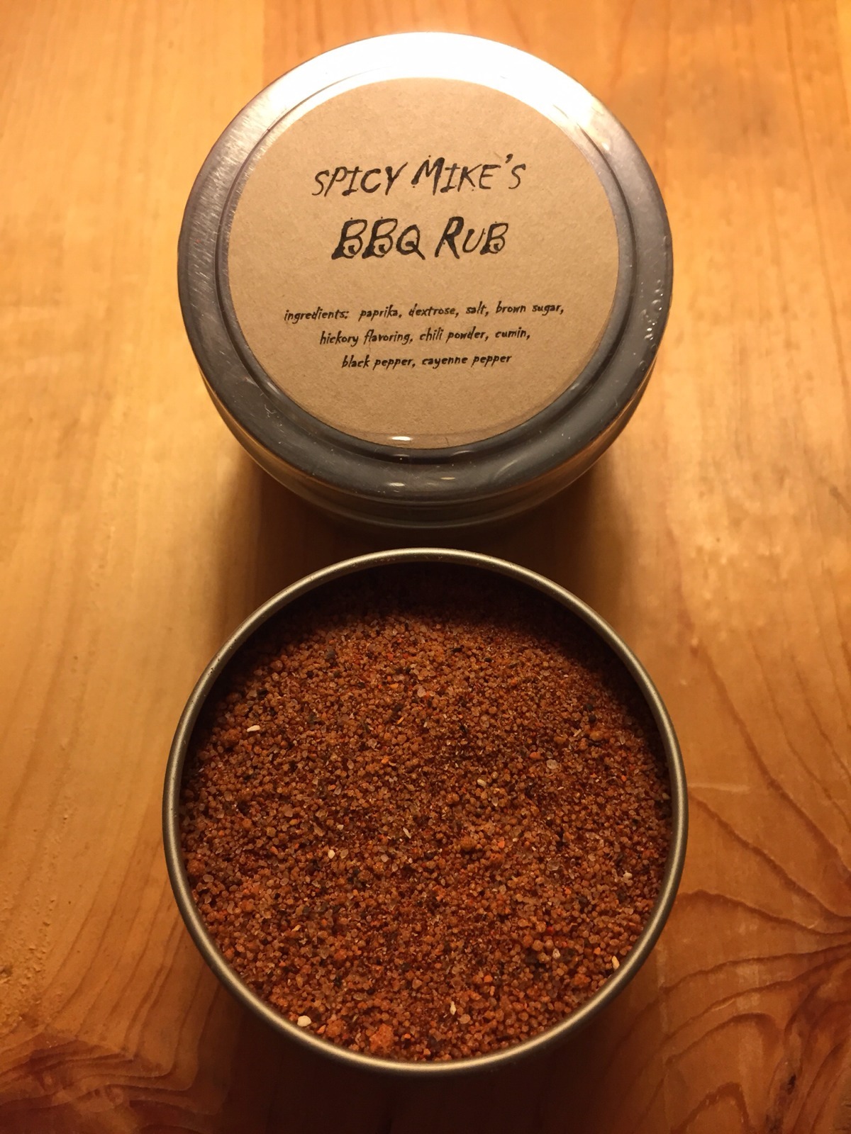 Spicy Mike’s BBQ Seasoning and Ru-4 oz. Tin