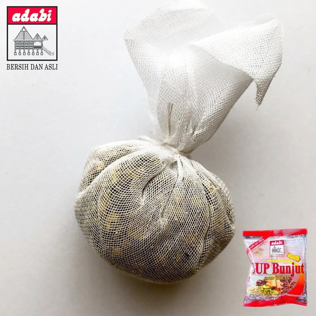 Adabi Sup Bunjut Malaysian Chicken Beef Soup Spices 8g x 6 Pcs 6 PCS Halal Spice