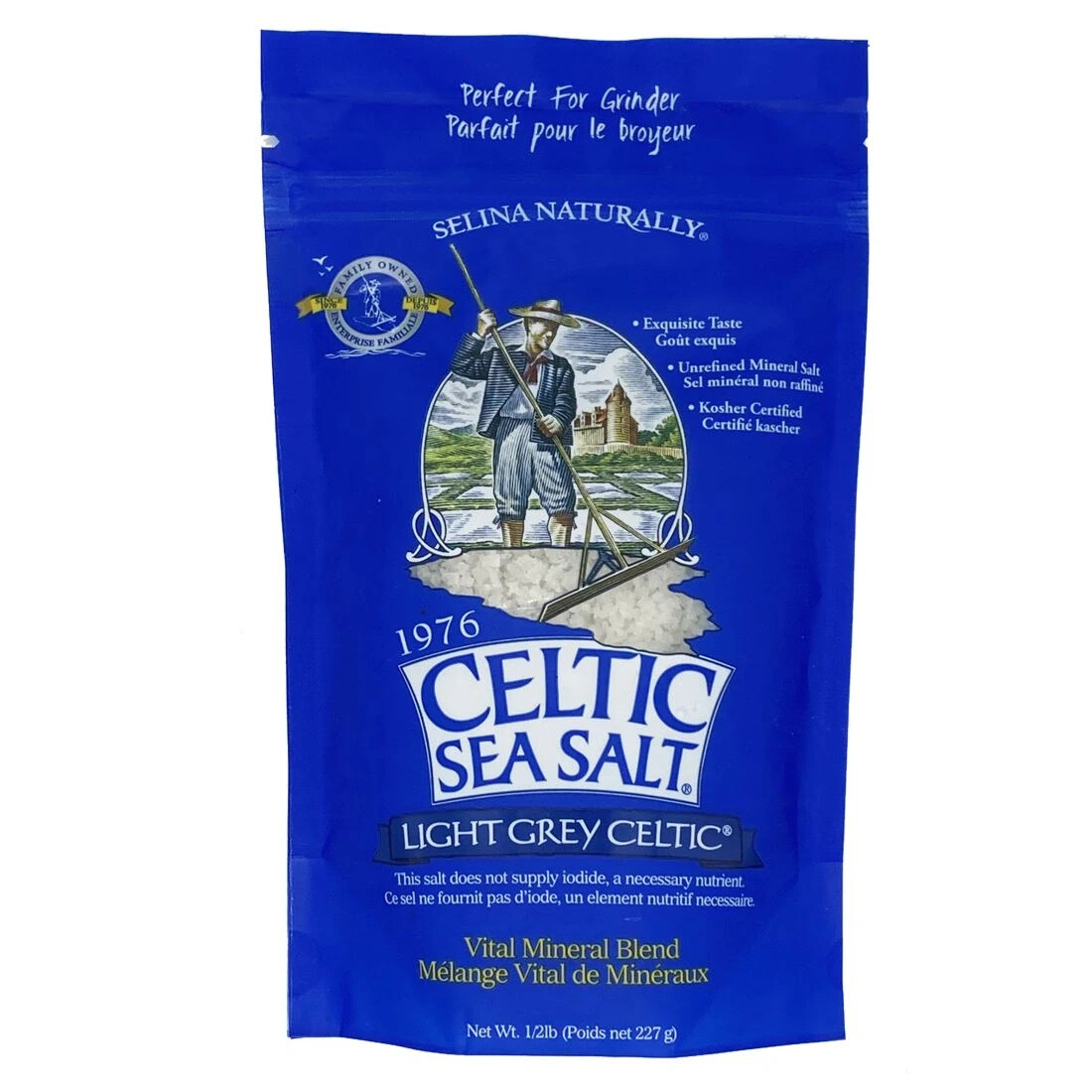 Celtic Sea Salt – Light Grey Celtic 8 oz (1/2lb) Mineral Blend – Fast Shipping