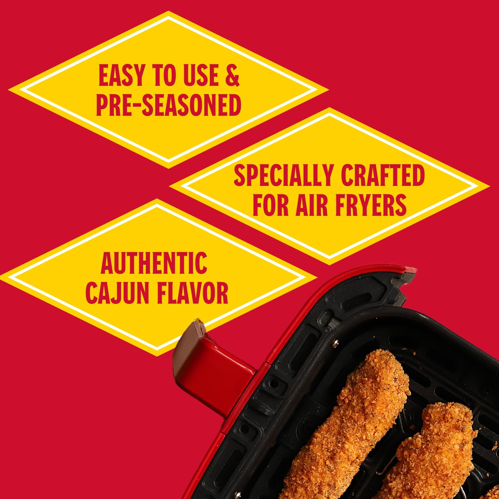 Louisiana Fish Fry, Air Fryer Chicken Coating Mix, 5 oz Pack of 6 Each Box Co…