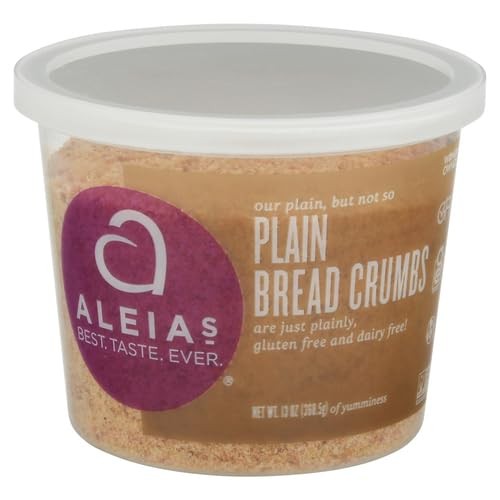 Aleia’s Gluten Free Plain Bread Crumbs – 13oz (1 Pack) – Breading for Chicken…