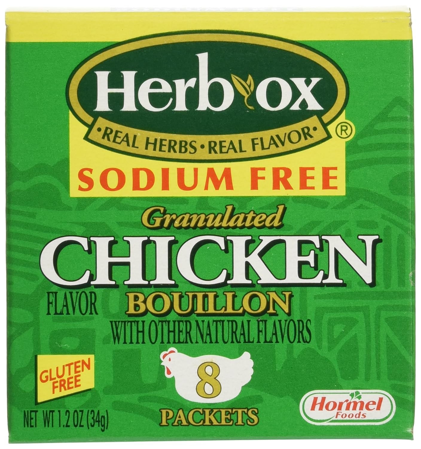 Herb-Ox Low Sodium Chicken Pockets, 1.2 Oz Ounce (Pack of 1)