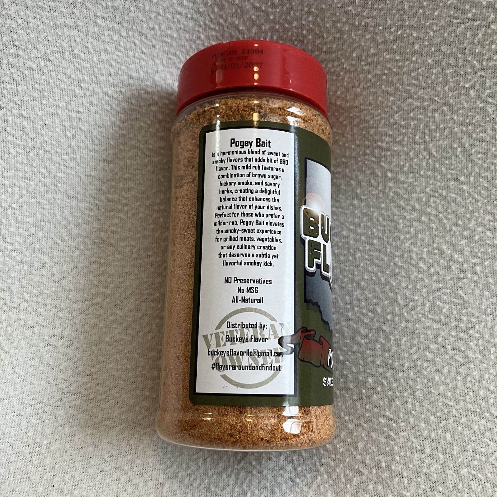 Buckeye Flavor Pogey Bait Sweet & Smokey Seasoning Rub 12 oz. – New Product