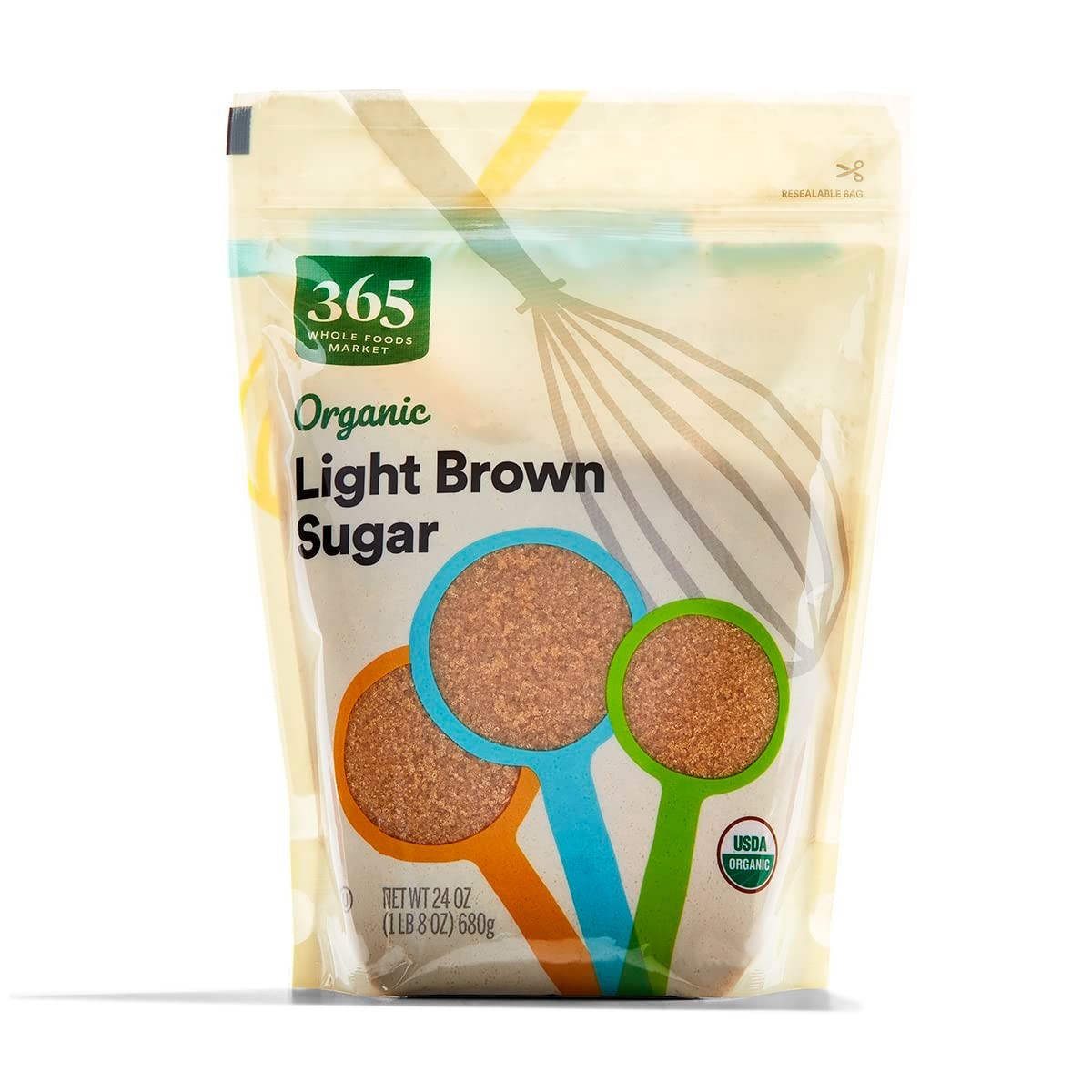 Organic Light Brown Sugar, 24 Ounce