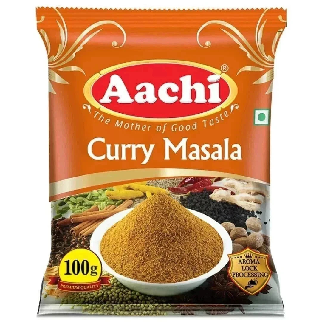 Aachi Curry Masala Powder Pouch, 100g Free shipping world wide