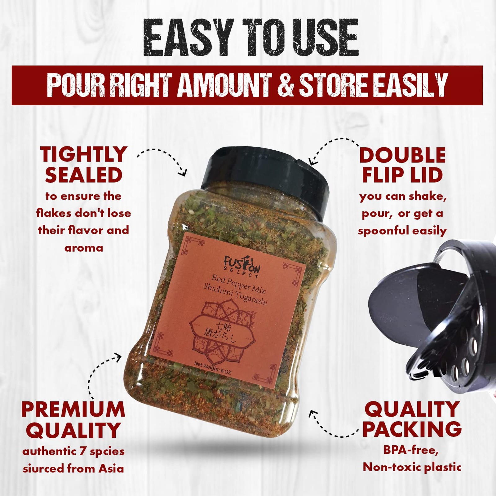 Fusion Select 6 Oz Shichimi Togarashi Seasoning – 6 Ounce (Pack of 1)