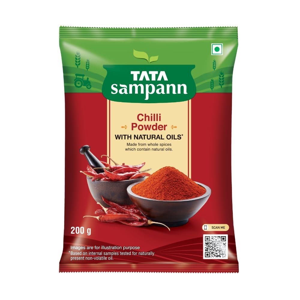 Tata Sampann Chilli Powder with Natural Oils, 200g, Lal Mirchi Powder