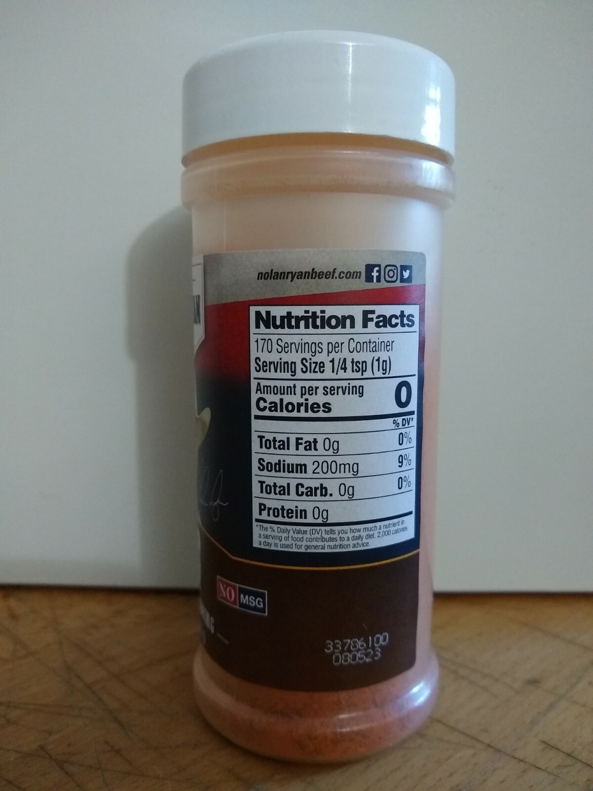 Nolan Ryan’s Signature BBQ Seasoning All Natural and NO MSG