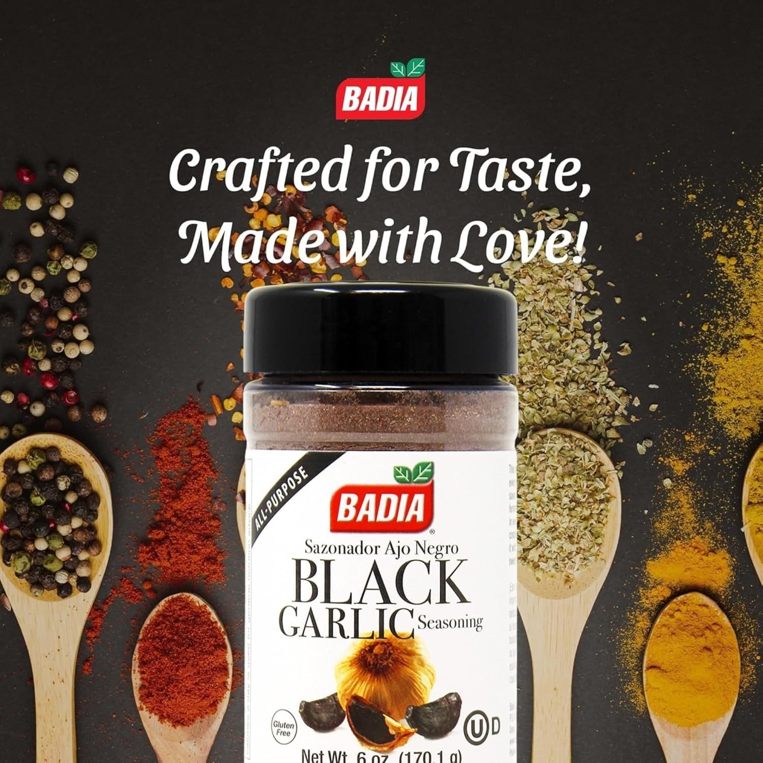 Black Garlic Seasoning, 6 oz – Rich, Savory & Umami Flavor for Meat, Seafood