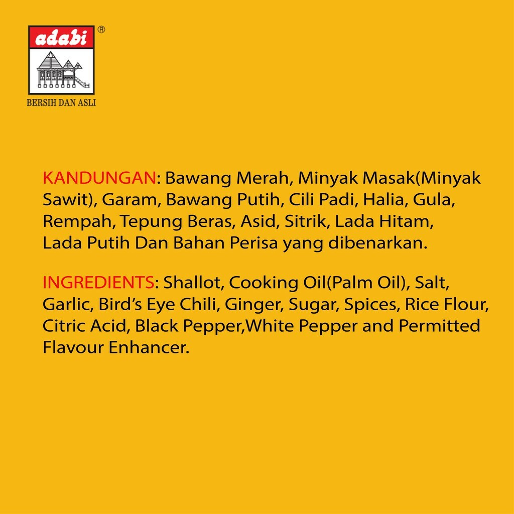 ADABI Beef And Ribs Halal Soup Paste Sup Tulang 100g X 4 Free Shipping