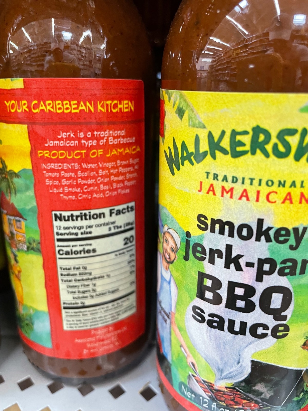 Walkerswood Smokey Jerk Pan BBQ Sauce 12 oz (2 Pack) Jamaican Jerk Marinade