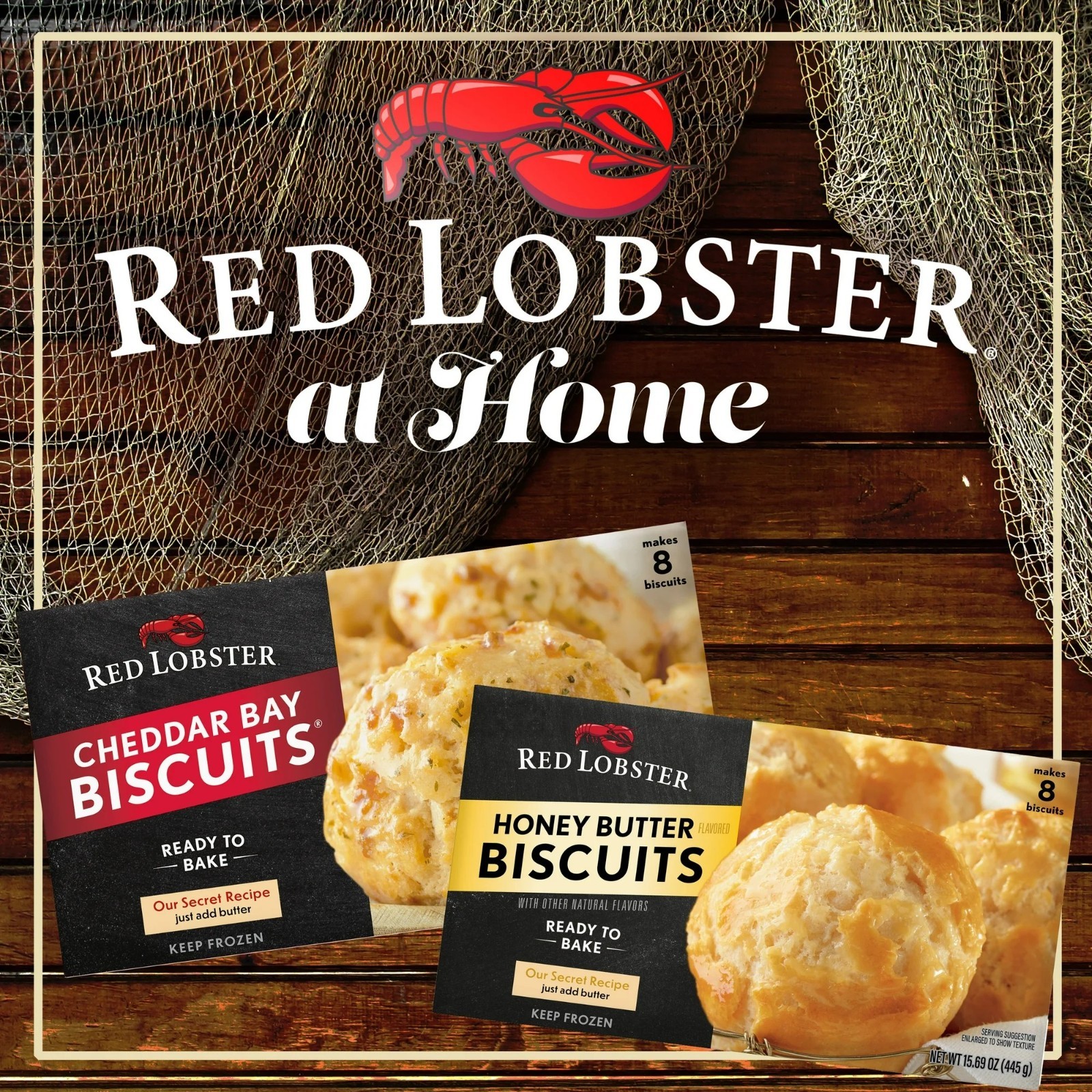 RED LOBSTER Cheddar Bay Biscuit Mix Garlic Herb Seasoning 11.3 oz Box – 2 PACK