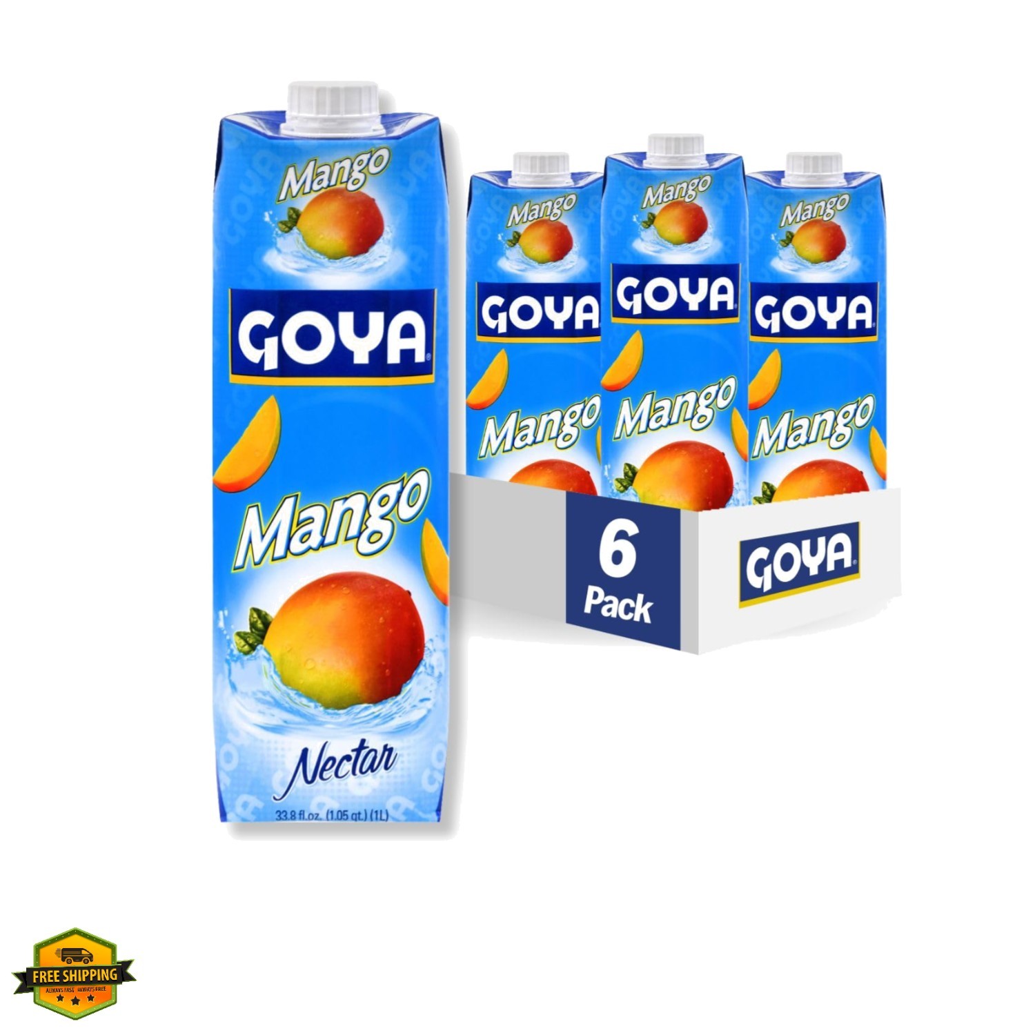 Foods Mango Nectar 33.8 Ounce Pack of 6