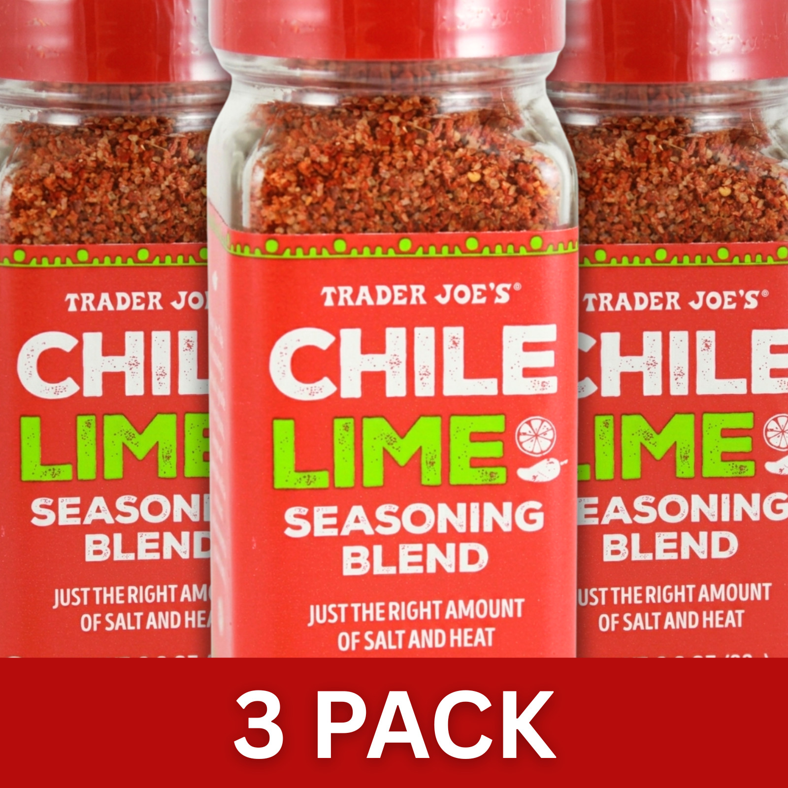 Trader Joe’s Chile Lime Seasoning Blend Spice 2.9oz (82g) 3 PACK *NEW