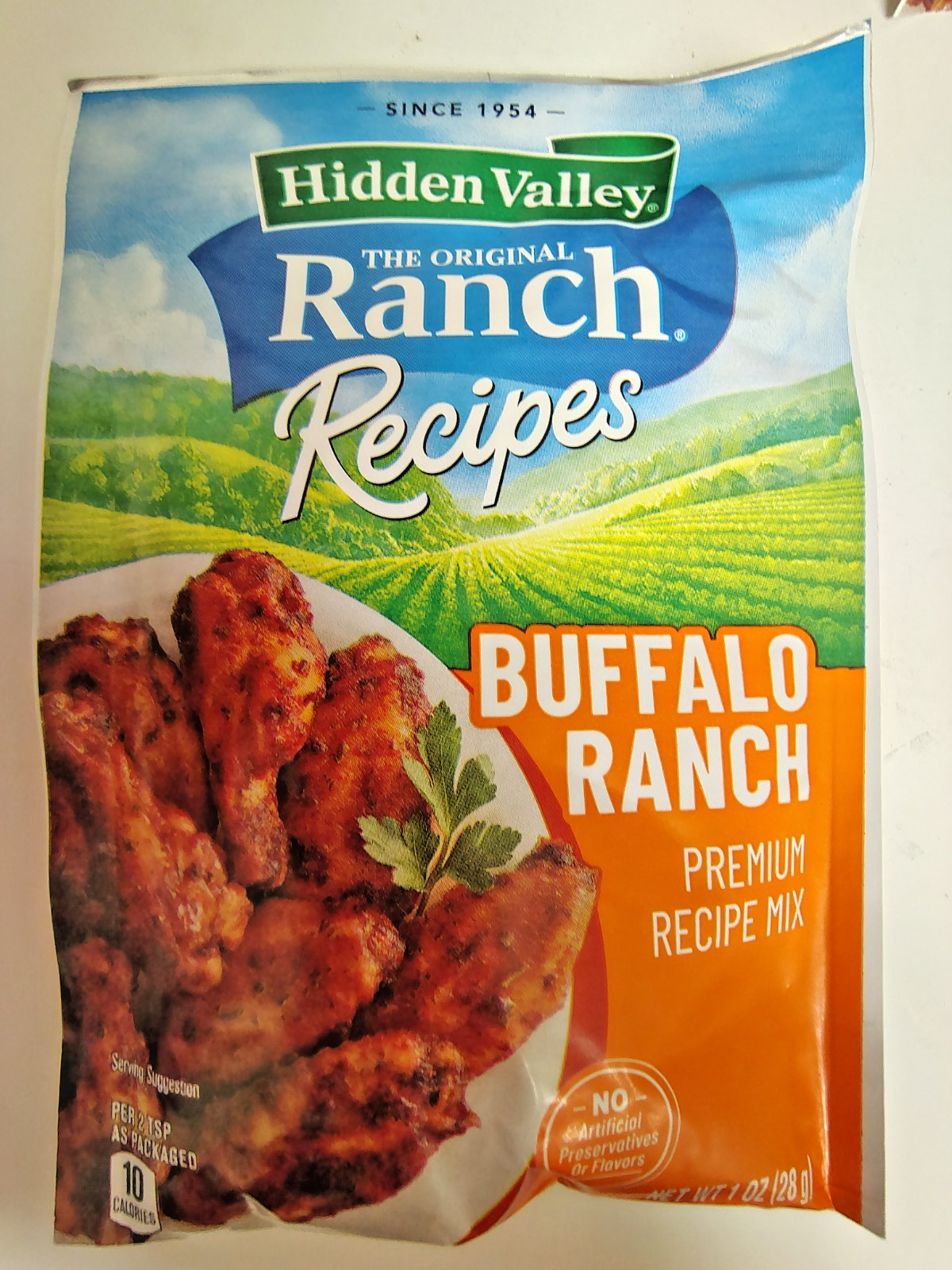 Hidden Valley Ranch BUFFALO RANCH Recipes Seasoning Mix, 1oz, BB 8/26, Lot of 6