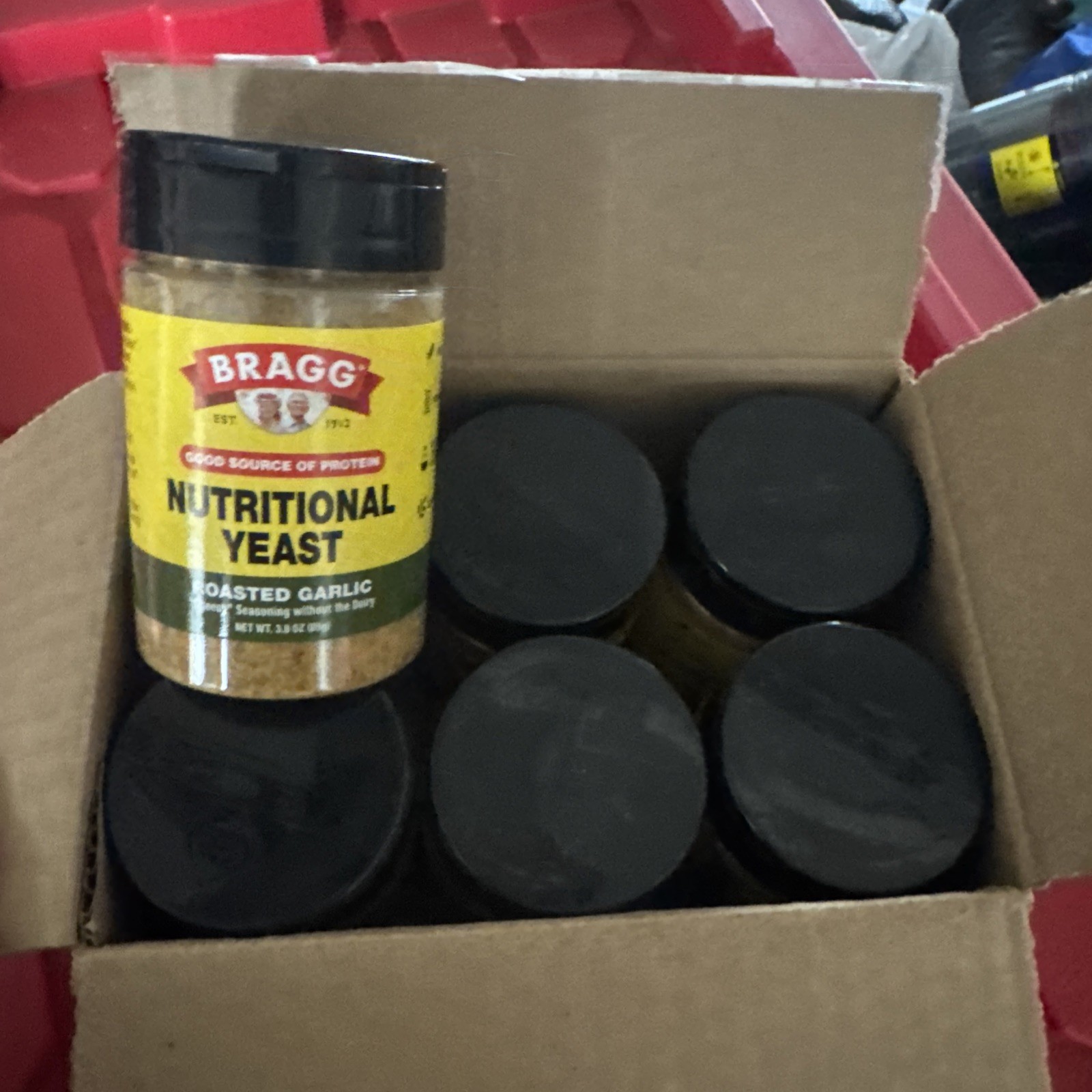 Lot Of 6 Bragg Nutritional Yeast Seasoning Roasted Garlic 3.0 oz EXP READ