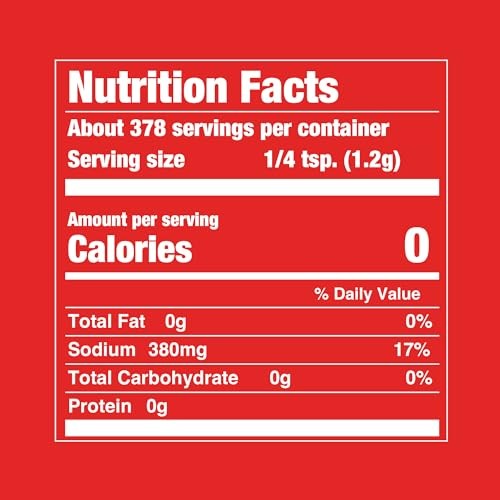 Lawry’s Casero Original Seasoned Salt Shaker, 16 Ounce (Pack of 1), Red color