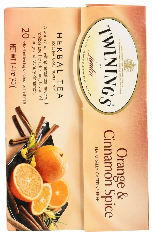 Twinings Orange & Cinnamon Spice Tea – 20 ct by 20 Count (Pack of 1)