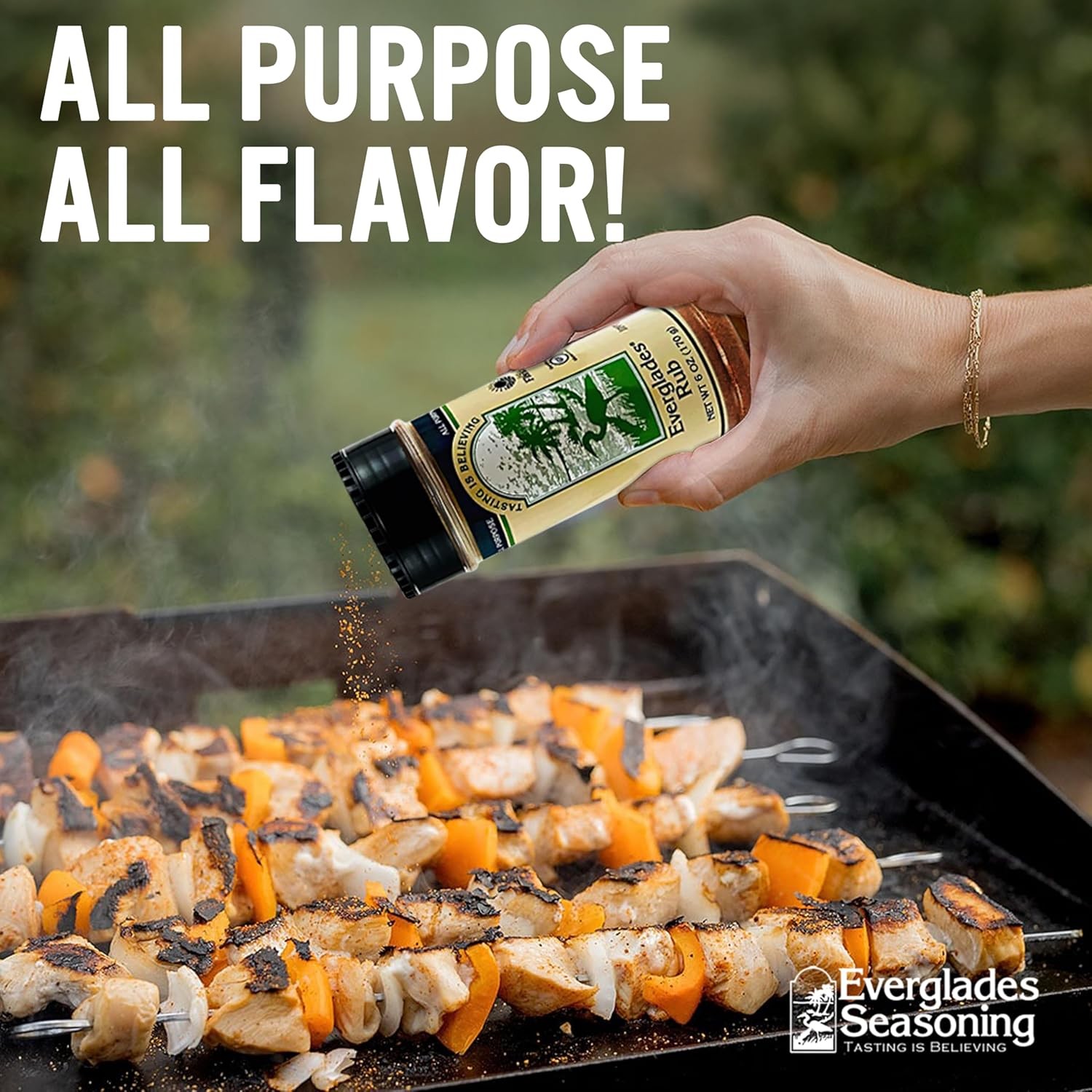 Everglades Rub Seasoning 6 oz. Sweet & Spicy BBQ Dry Rub for Meat 6-Pack