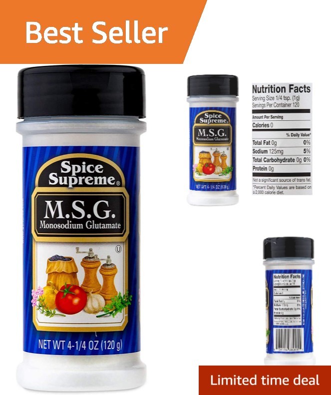 4.25 oz M.S.G. Monosodium Glutamate – Essential Flavor Boost for Chinese Cuisine