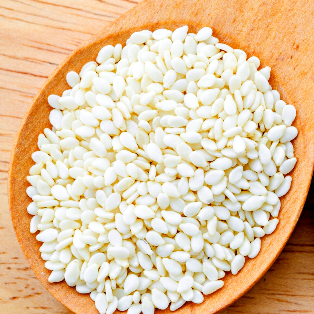 White Sesame Seeds | Ceylon Organic Raw Natural Hulled Whole Premium Herbs bulk