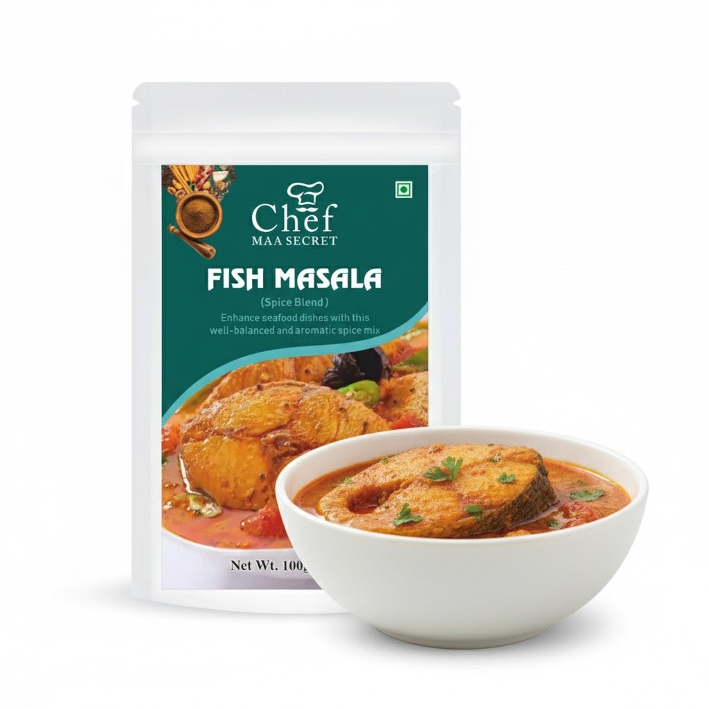 Aiva Chef Fish Masala 100 GM (Pack of 12) | Indian Blended Spices