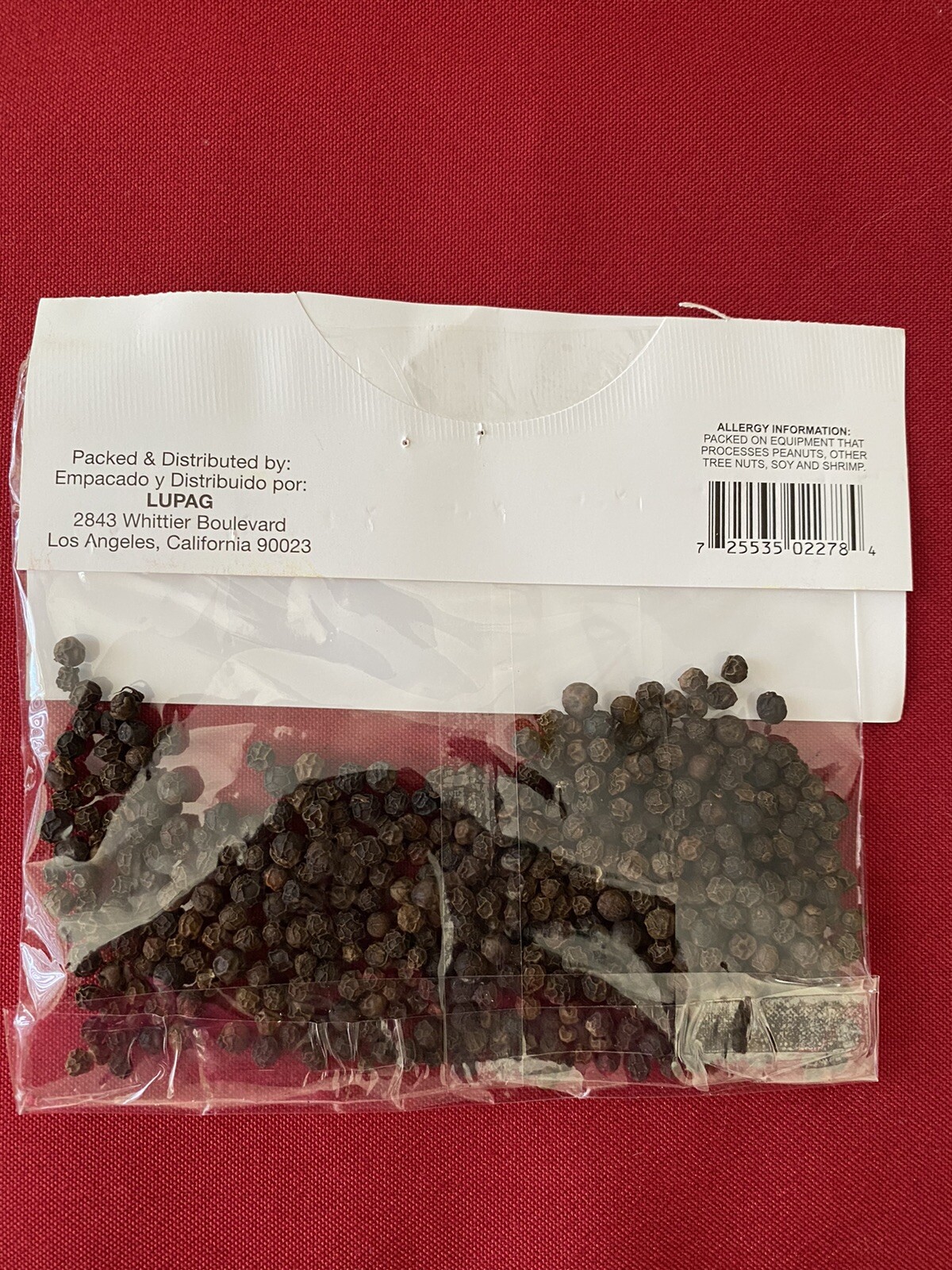 Black Peppercorn Pimienta Entera 5/8 oz New